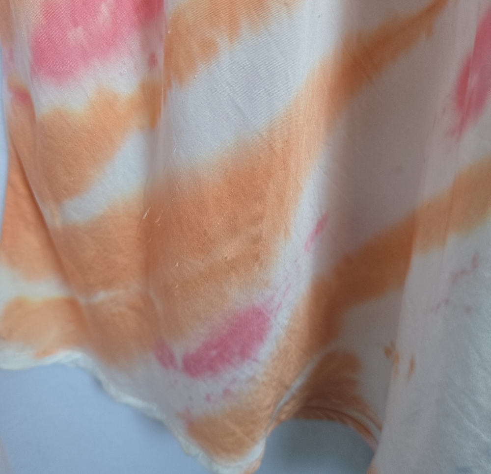 Young Fabulous & Broke YFB Tie Dye Silk Blend Cowl Neck Slip Maxi Dress S - Picture 10 of 11